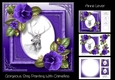 Gorgeous Stag Painting With Camellias