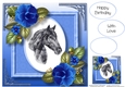 Gorgeous Horse Painting With Camellias 8x8
