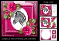 Gorgeous Zebra Painting With Camellias