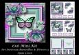 6x6 Art Nouveau Butterflies & flowers 3