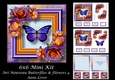 6x6 Art Nouveau Butterflies & flowers 4