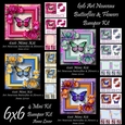 6x6 Art Nouveau Butterflies & Flowers Bumper Kit