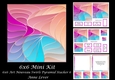 6x6 Art Nouveau Swirls Pyramid Stacker 6