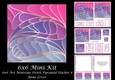 6x6 Art Nouveau Swirls Pyramid Stacker 8