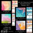 6x6 Art Nouveau Swirls Pyramid Stacker Bumper Kit 1