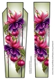 Art Deco Floral Lge DL - Fuschias
