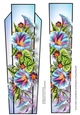 Art Deco Floral Lge DL - Morning Glory