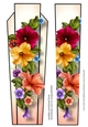 Art Deco Floral Lge DL - Petunias