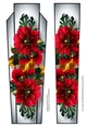 Art Deco Floral Lge DL - Poppies