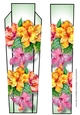 Art Deco Watercolour Lge DL - Hibiscus