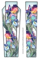 Art Deco Watercolour Lge DL - Iris
