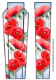 Art Deco Watercolour Lge DL - Poppies