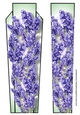Art Deco Watercolour Lge DL - Lavender