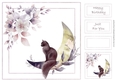 Muted Floral moon 1