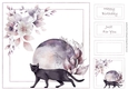 Muted Floral moon 2