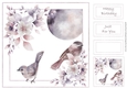 Muted Floral moon 8