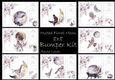 Muted Floral Moon Bumper Kit