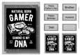 Retro Gaming A5 Poster - Natural Born Gamer