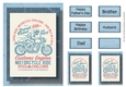 Retro Motorbike A5 Poster - Speed Rebel