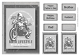 Retro Motorbike A5 Poster - Biker Lifestyle