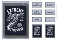 Retro Motorbike A5 Poster - Extreme Motocross