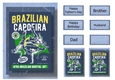 Retro Martial Arts A5 Poster - Brazilian Capeoira