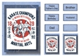 Retro Martial Arts A5 Poster - Karate