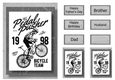 Retro Sports A5 Poster - Cycling
