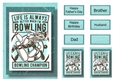 Retro Sports A5 Poster - Bowling