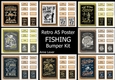 Retro Fishing A5 Poster Bumper Kit