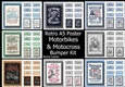 Retro Motorbike & Motocross A5 Poster Bumper Kit