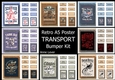 Retro Transport A5 Poster Bumper Kit