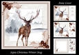 Sepia Christmas Winter Stag