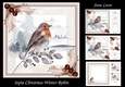 Sepia Christmas Winter Robin