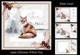 Sepia Christmas Winter Fox
