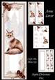 Sepia Christmas Fox