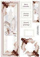 Sepia Christmas Owl Lge DL