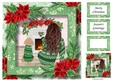 Fireside Christmas - Lady & Dog 8x8