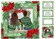 Fireside Christmas Couple - Man & Woman 8x8