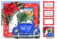 The Christmas Car - Blue 1 8x8