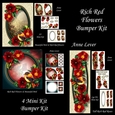 Rich Red Flowers Bumper Kit