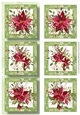 Lge DL Christmas Trio - Scarlet Poinsettias