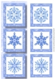 Lge DL Christmas Trio - Snowflakes