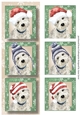 Lge DL Christmas Trio Of Dogs - West Highland Terrier