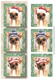 Lge DL Christmas Trio Of Dogs - Chihuahua