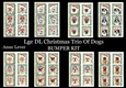 Lge DL Christmas Trio Of Dogs Bumper Kit
