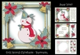 Gold Accent Christmas - Snowman