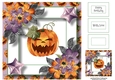 Watercolour Halloween Pumpkin 8x8