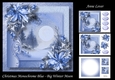 Christmas Monochrome Blue - Big Winter Moon