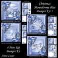 Christmas Monochrome Blue Bumper Kit 1